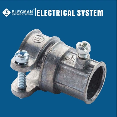 Zinc Combination Couplings EMT To Flex One Screw Squeeze Type UL Listed