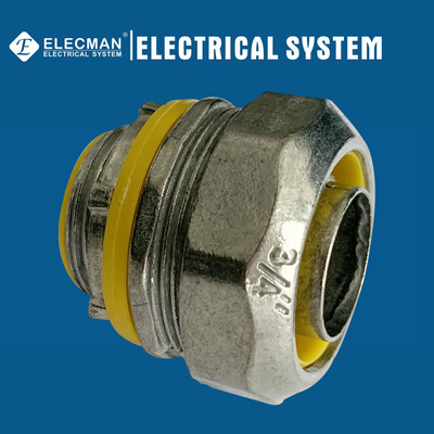 Zinc Straight Liquid Tight Connector 3/4 Inch