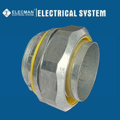 Zinc Straight Liquid Tight Connector 3 Inch