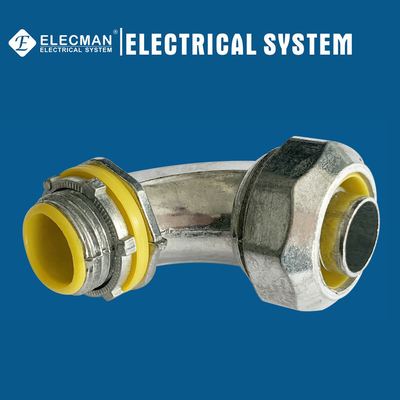 Zinc 90 Degree Liquid Tight Connector 1/2 Inch