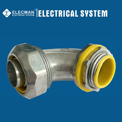 Zinc 90 Degree Liquid Tight Connector 3/4 Inch