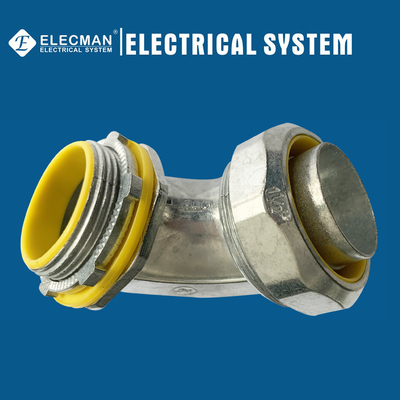 Zinc 90 Degree Liquid Tight Connector 1-1/2 Inch