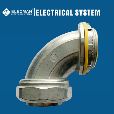 Zinc 90 Degree Liquid Tight Connector 2 Inch