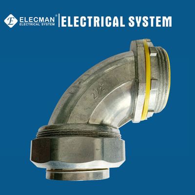 Zinc 90 Degree Liquid Tight Connector 2-1/2 Inch