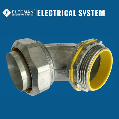 Zinc 90 Degree Liquid Tight Connector 2-1/2 Inch