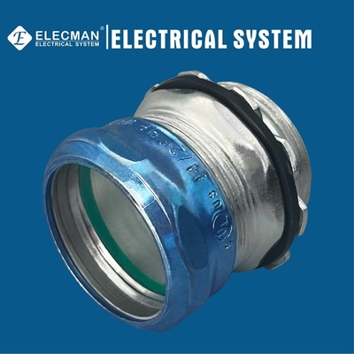 Raintight Steel EMT Connector Compression Type 1-1/2"