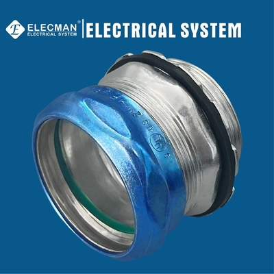 Raintight Steel EMT Connector Compression Type 2"