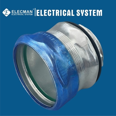 Raintight Steel EMT Connector Compression Type 3"