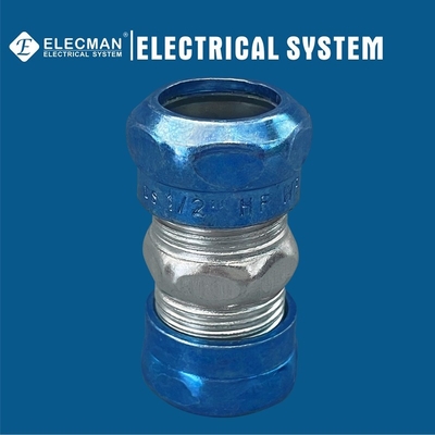 Raintight Steel EMT Coupling Compression Type 1/2 Inch