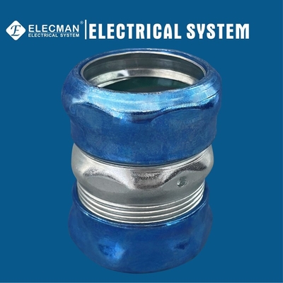 Raintight Steel EMT Coupling Compression Type 1-1/4 Inch