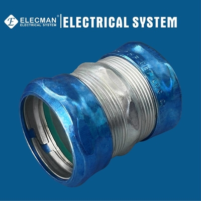 Raintight Steel EMT Coupling Compression Type 1-1/2 Inch