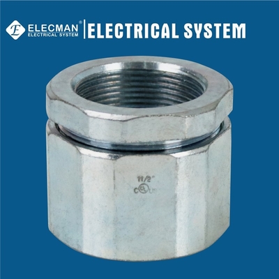 Steel 1-1/2 In. Threaded IMC Rigid Conduit Coupling Three Piece Type