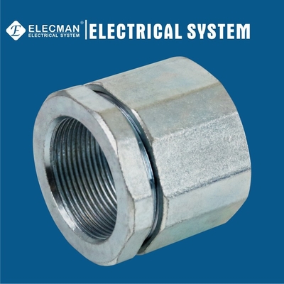 Steel 1-1/2 In. Threaded IMC Rigid Conduit Coupling Three Piece Type