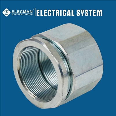 2" Zinc Plated Steel Threaded IMC Rigid 3-Piece Coupling