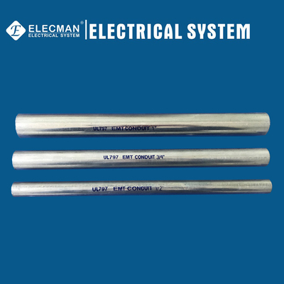 UL797 ANSI 80.3 Electrical Metallic Tubing (EMT Conduit) EMT Pipe