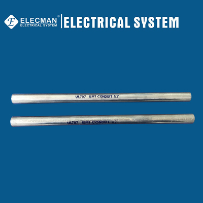 1/2 In. UL797 Hot Dipped Galvanized Electrical Metallic Tubing EMT Conduit