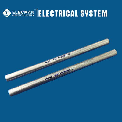 1/2 In. UL797 Hot Dipped Galvanized Electrical Metallic Tubing EMT Conduit