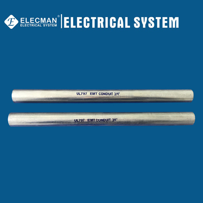 ANSI 80.3 UL797 3/4 Inch Electrical Metallic Tubing EMT Conduit