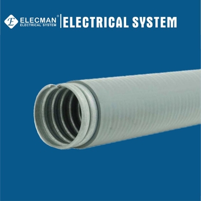 Grey Galvanized Steel Liquid Tight Flexible Metallic Tube 1/4 Inch - 4 Inch