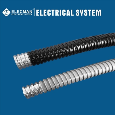 UL Listed PVC Coated Galvanized Steel Flexible Conduit Black/Grey