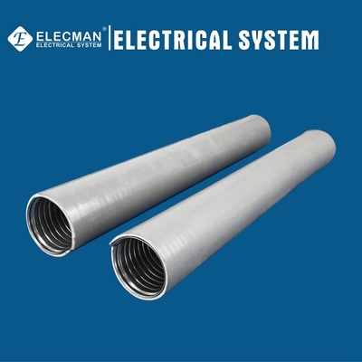 1-1/4" Grey Galvanized Steel Liquid Tight Flexible Metal Conduit