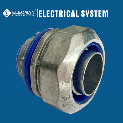 Insulated Liquid Tight Connector Straight Type Zinc 3/4" UL Listed