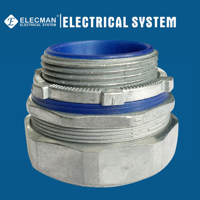 Zinc 1-1/2 Inch Straight Liquid Tight Connector For Flexible Conduit