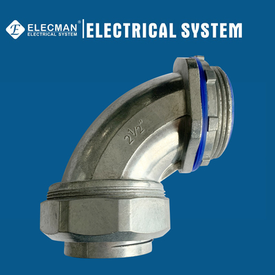2-1/2 In. Insulated 90 Degree Liquid Tight Connector UL Listed