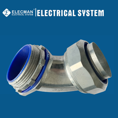 2-1/2 In. Insulated 90 Degree Liquid Tight Connector UL Listed