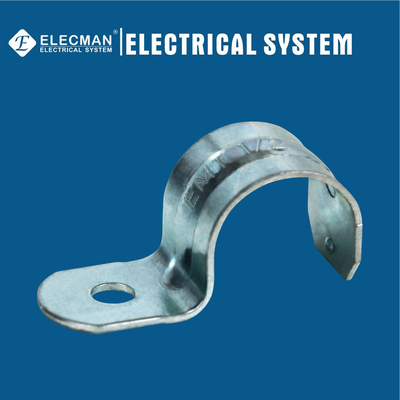 1/2 Inch Galvanized Steel EMT Strap One Hole Type UL Listed