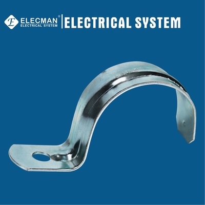 EMT Conduit Fitting 2 In. EMT Strap One Hole Galvanized Steel