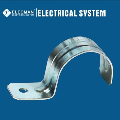 Galvanized Steel 1 In. One Hole IMC Rigid Strap Snap In Type