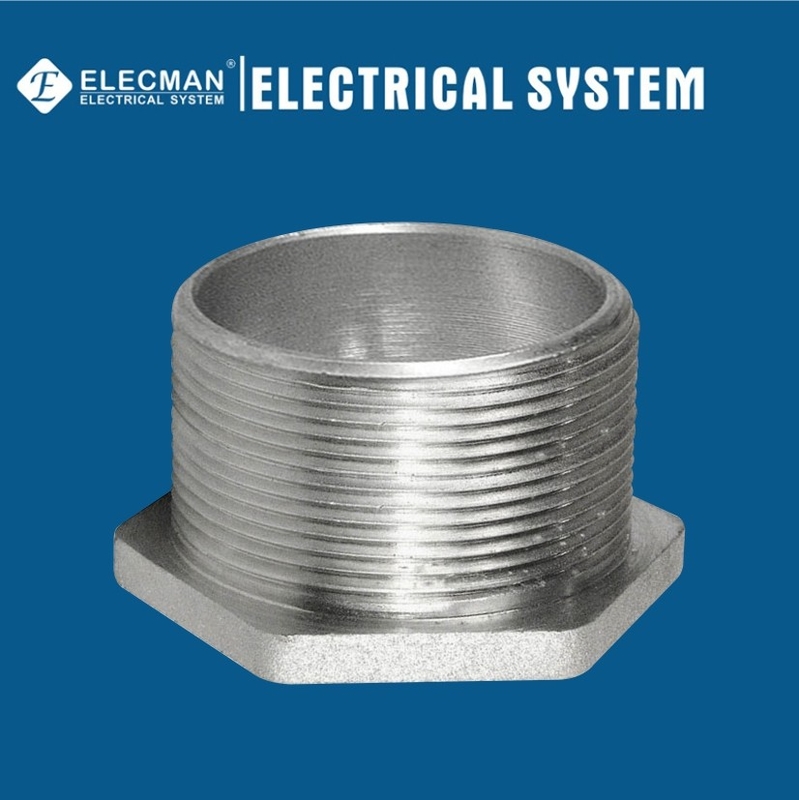 3" Zinc Metal IMC Rigid Conduit Fittings Nipple Threaded Connection