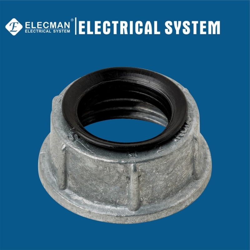 ZRB Round Zinc IMC Rigid Conduit Fittings Insulated Bushing Threaded Connection
