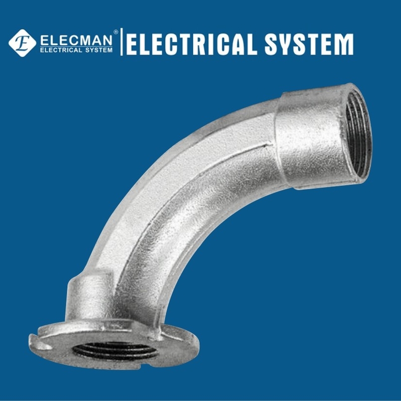 90 Degree IMC Rigid Conduit Fittings Concrete Slab Insert Malleable Iron