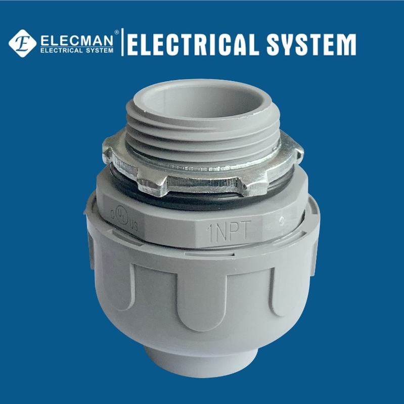 Straight Nylon Liquid Tight Conduit Connector For Flexible Conduit