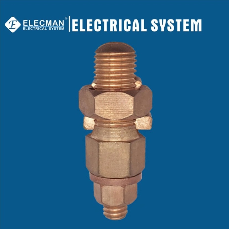 Copper Alloy Flexible Conduit Fittings Split Bolt Connector With Extra Stud Type