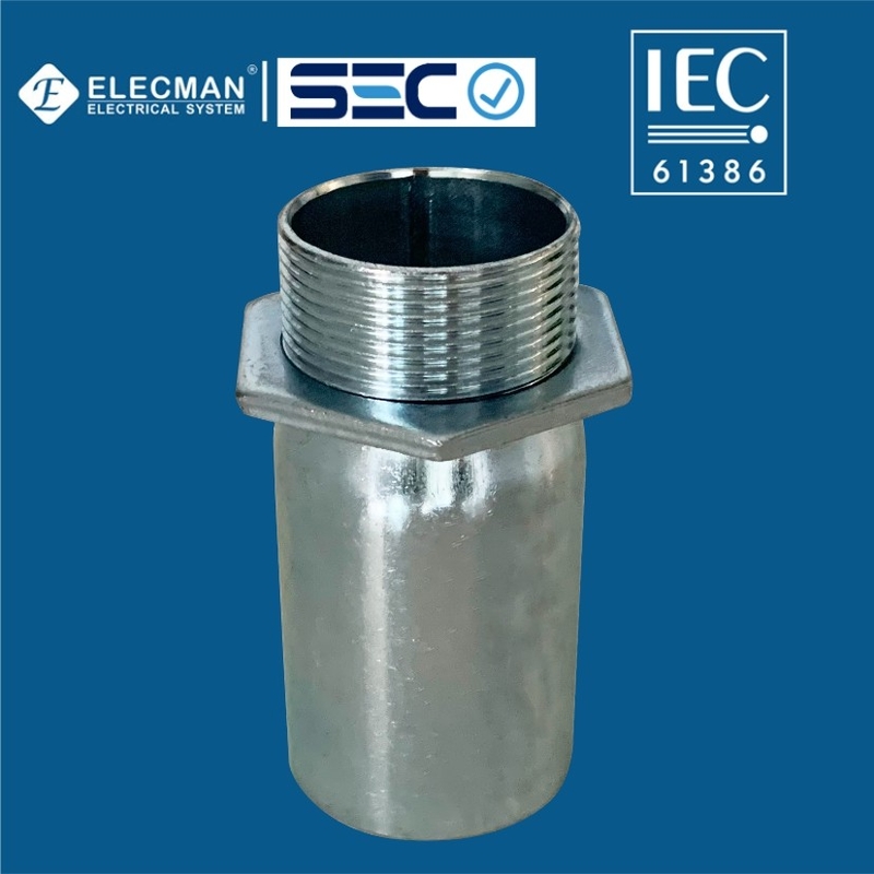 Steel EMT IEC 61386 Conduit Fittings Connector Sleeve Connection Type