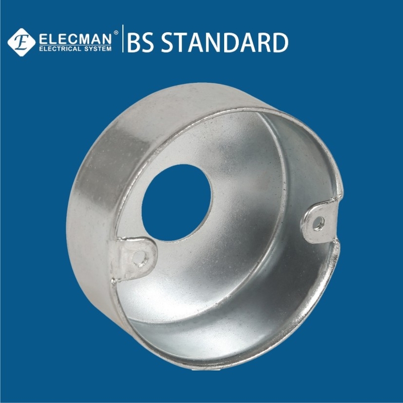 Steel Loop-In Outlet Box BS4568 20mm-25mm One Hole Type
