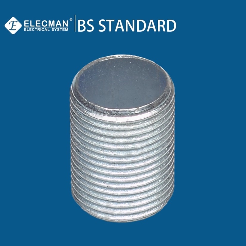 20mm-32mm Standard Threaded Conduit Nipple Zinc Plated Steel