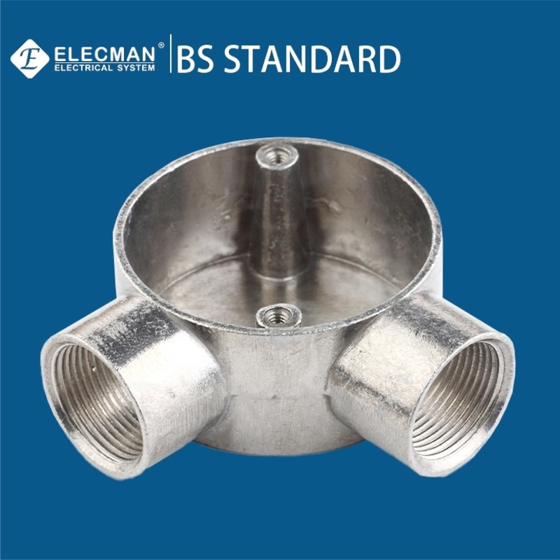BS4568 20mm-32mm Aluminum Angle Outlet Box Two Way Type