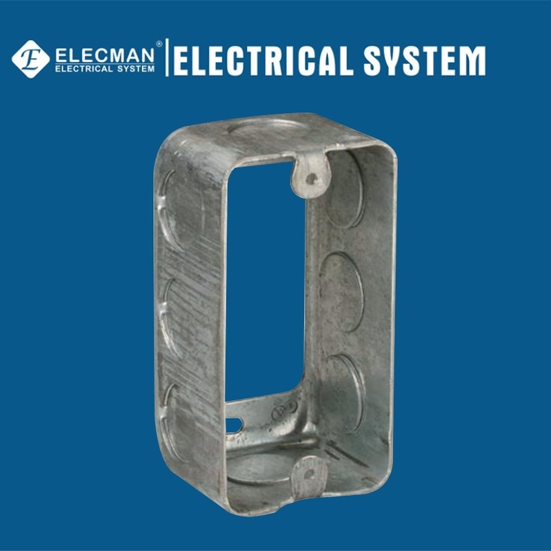4"x 2"* 1-1/2" Steel Handy Metallic Receptacle Extension Ring For Electrical Outlet Box