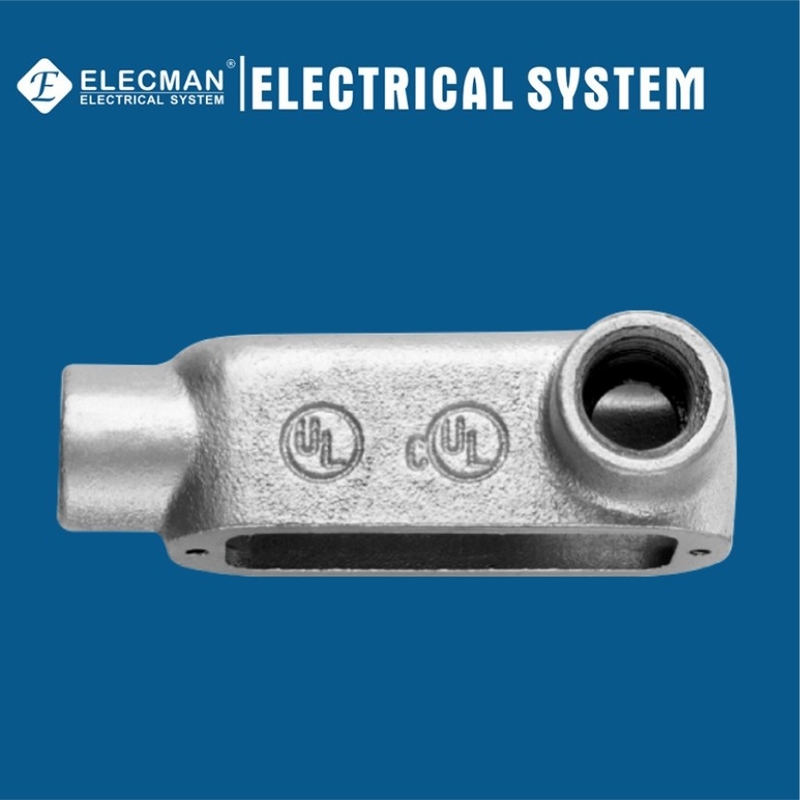 4 Inch IMC Rigid Form 5 Conduit Bodies Threaded LR Type Malleable Iron