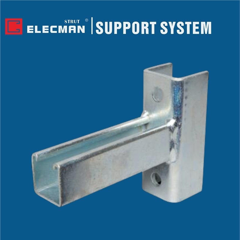 ELECMAN Galvanized Steel Wrap Around Strut Channel Bracket ES-7003