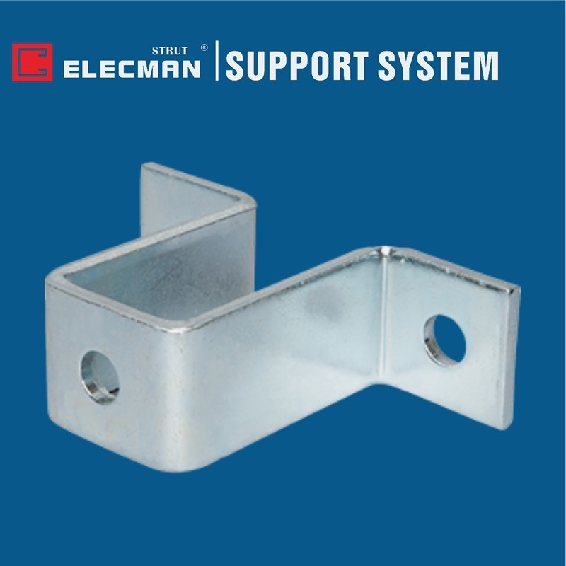 Galvanized Steel 3 Hole Strut U Bracket Connector Fitting For ES-201