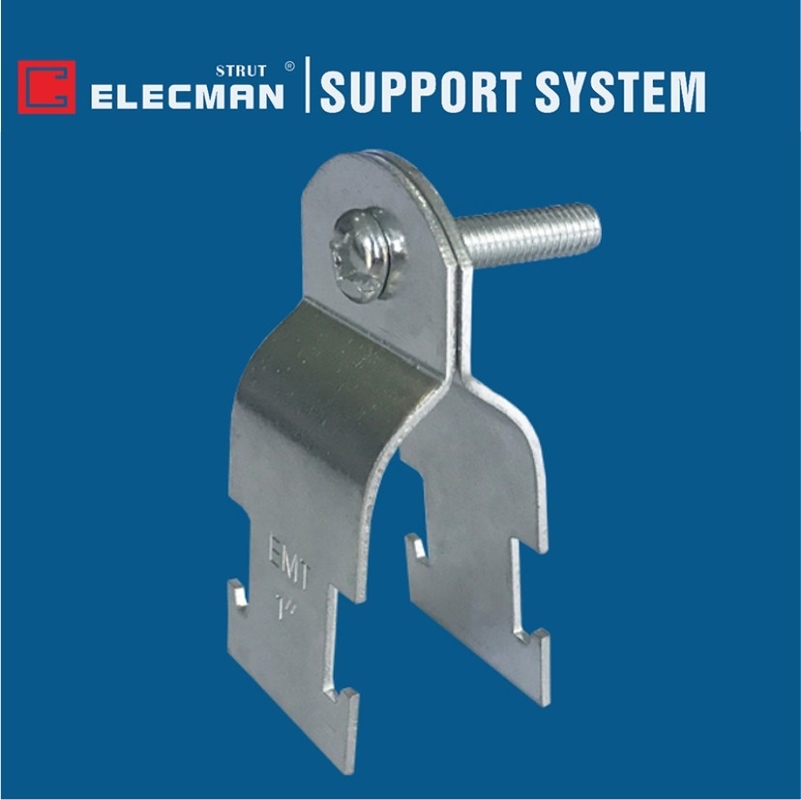 Galvanized Steel Channel Conduit Strut Clamp Universal Strut Straps For EMT 1/2"-4"