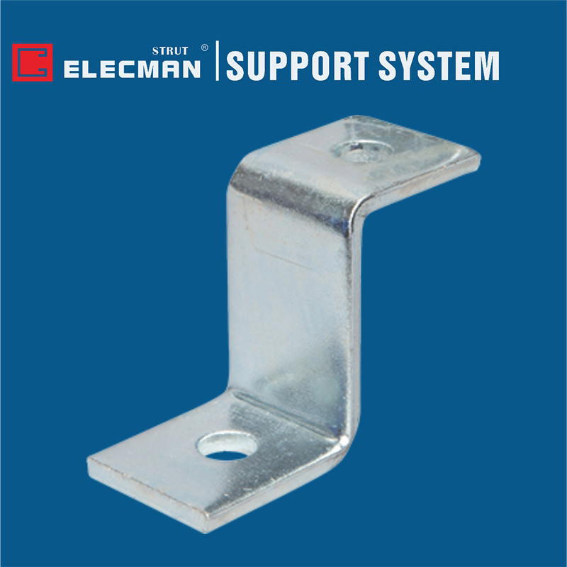 2 Hole Galvanised Steel Offset Strut Z Bracket For Shelves