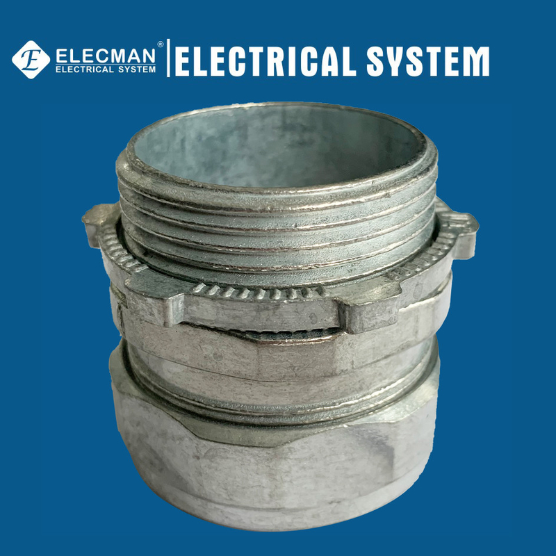 Zinc Die Cast EMT Conduit Couplings Compression Type UL Listed