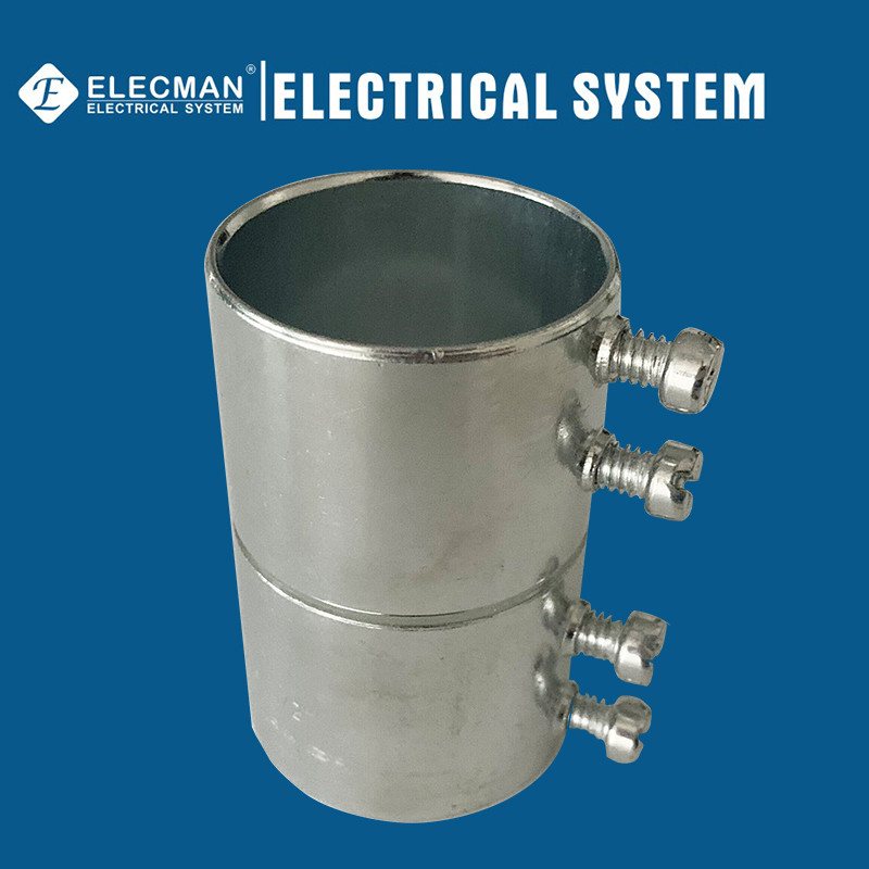 Galvanized Steel EMT Conduit Couplings Set Screw Type UL Certification