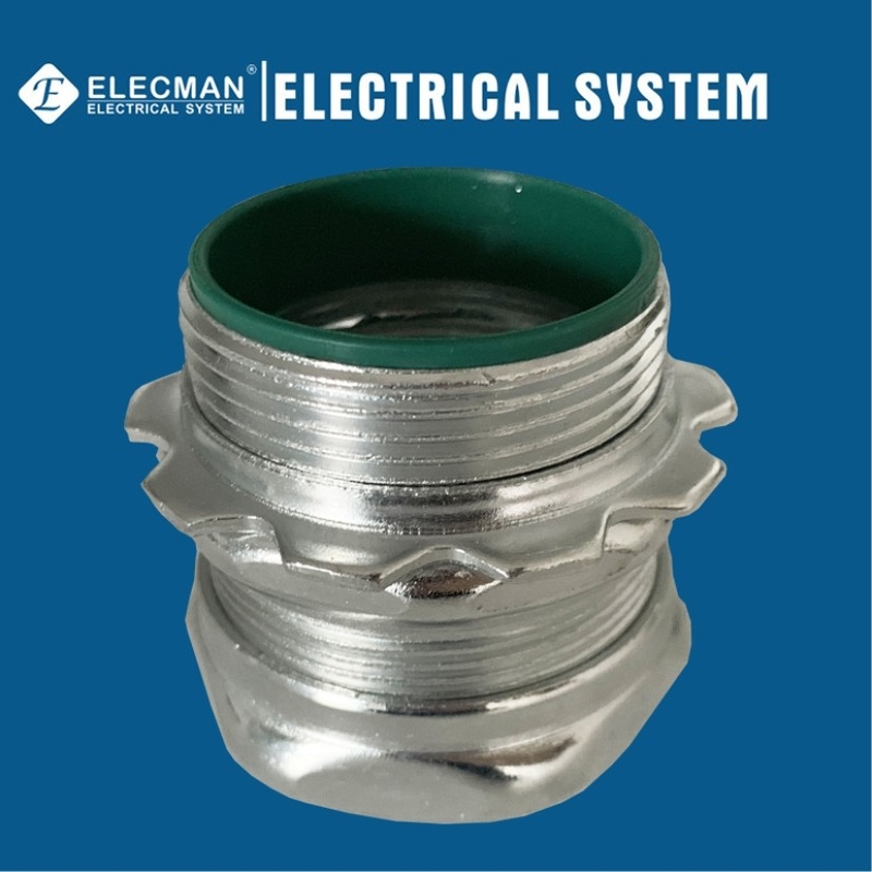 Steel UL Listed EMT Connector Compression Insulated Type 1/2 In - 4 In